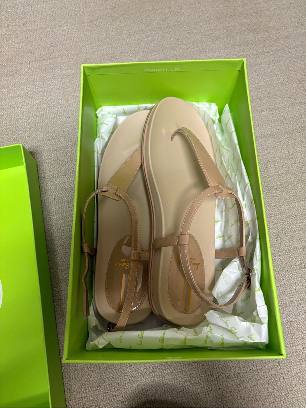 Sam Edelman Tan T-Strap Womens Sandals
